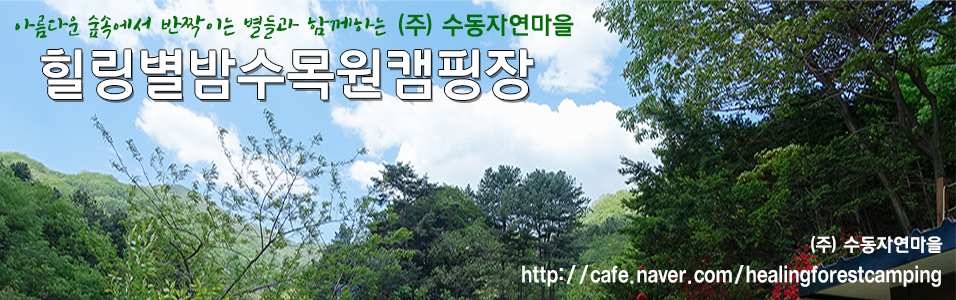힐링별밤수목원캠핑장