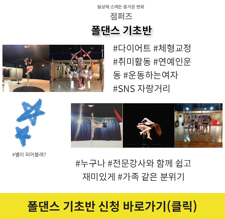 [폴댄스기초반] 어서와 폴댄스 동아리는 처음이지? (남녀모두)