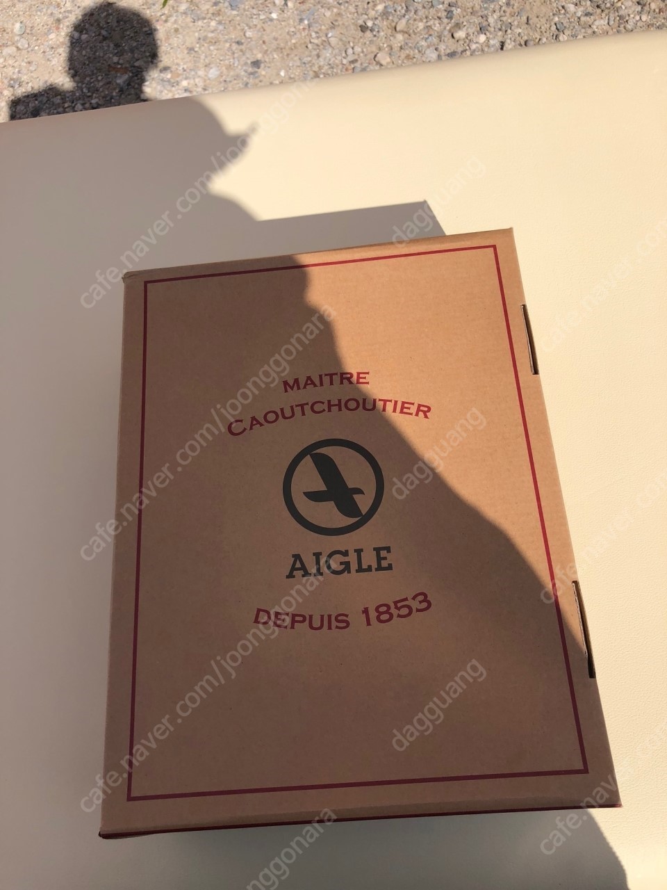 에이글 (aigle)여성 방한부츠 37사이즈 카멜,블랙 팝니다