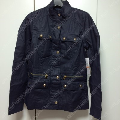 타미힐피거 여성 자켓(S) Tommy Hilfiger, Coated Moto Leather-Trim Jacket