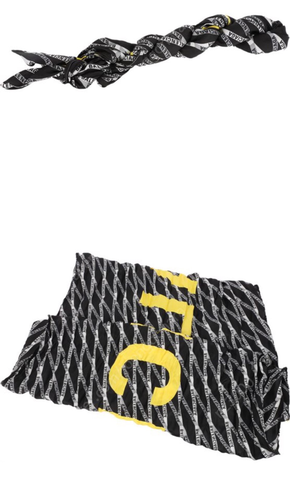 19SS 발렌시아가 로고 스카프--1
