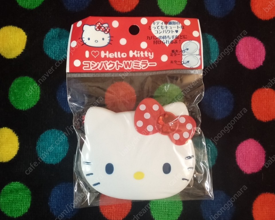 헬로키티 큐빅보석 손거울(새상품) HELLO KITTY