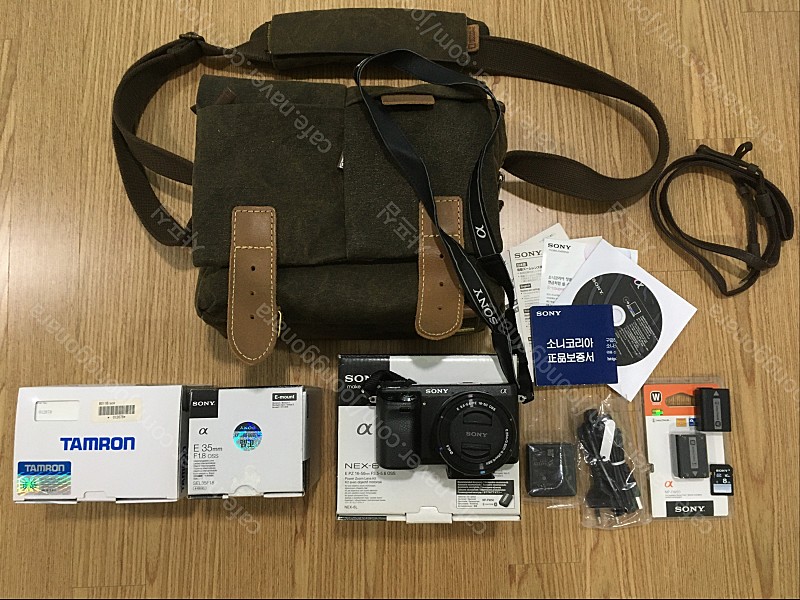 미러리스 카메라(NEX-6) + 렌즈(SEL35F18, B011) + 가방/필터포함 - 70만원