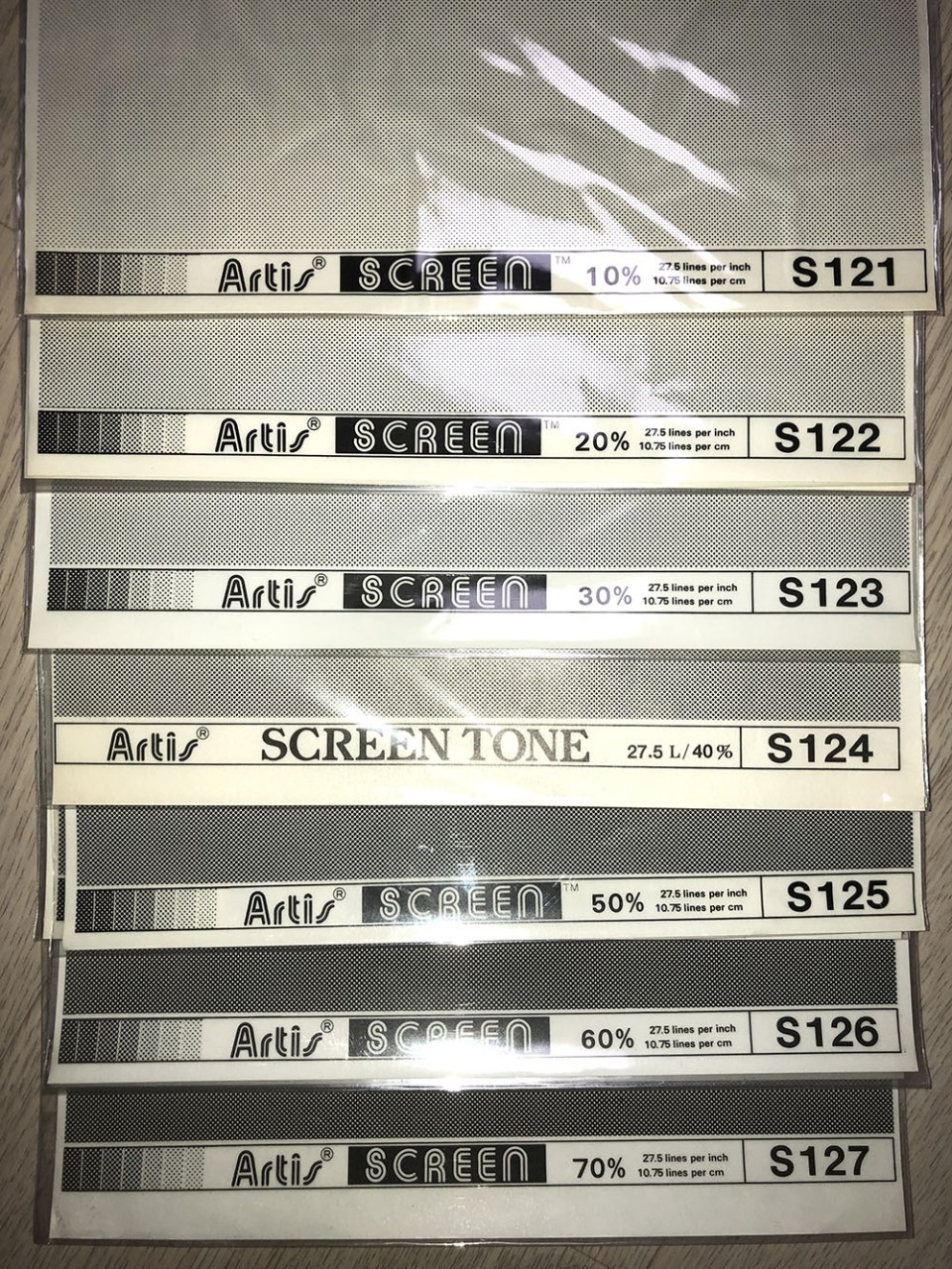 Artis 국산 스크린톤 약250장 일괄 무료배송 6만...--2