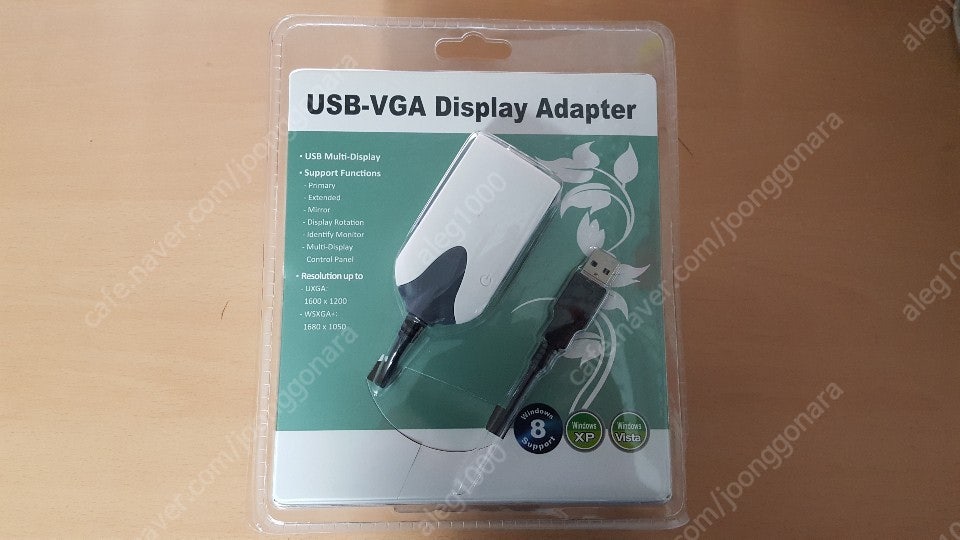 USB-VGA 디스플레이 어댑터 / 미개봉 완전새거
