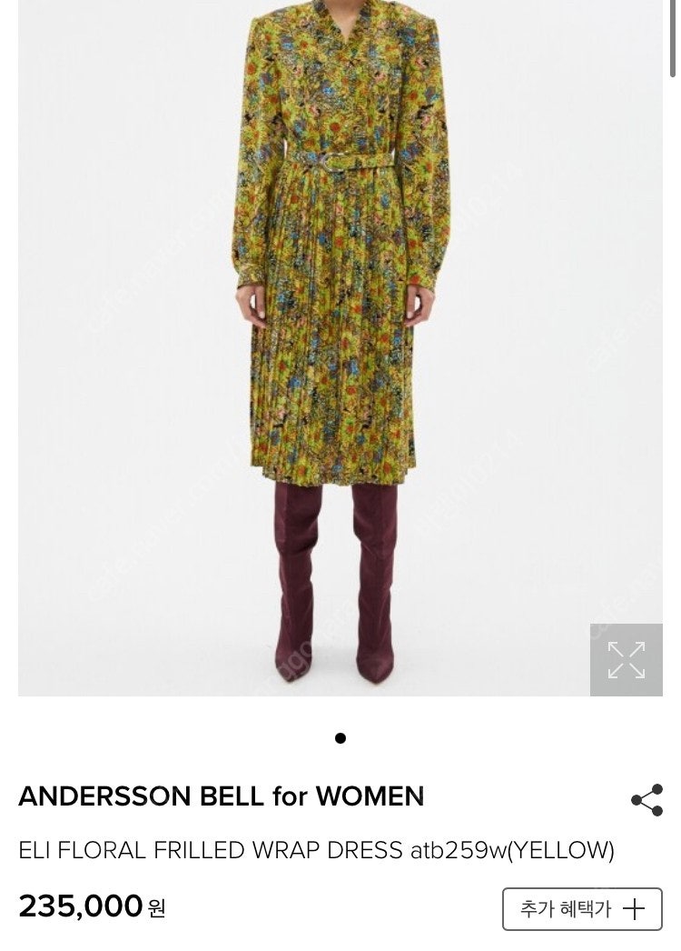 ANDERSSON BELL for WOMEN 앤더슨벨 ELI FLORAL FRILLED WRAP DRESS 엘리 플로럴 프릴 랩 원피스