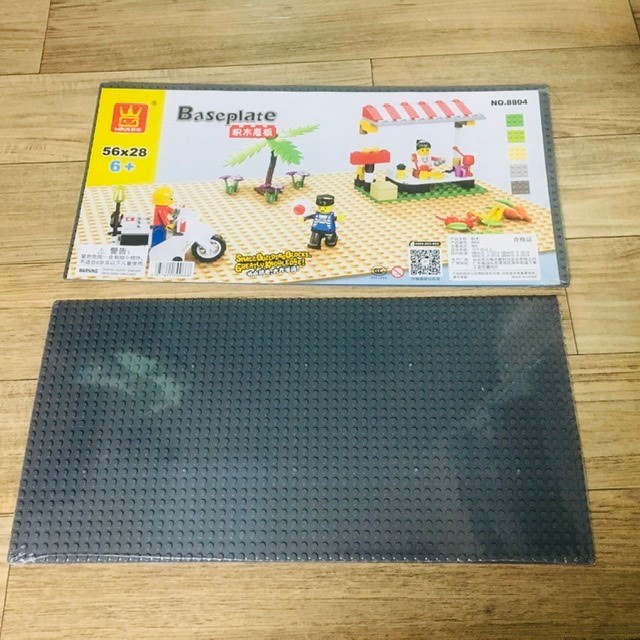 (새제품) 레고 호환되는 직사각형 놀이판 회색2장