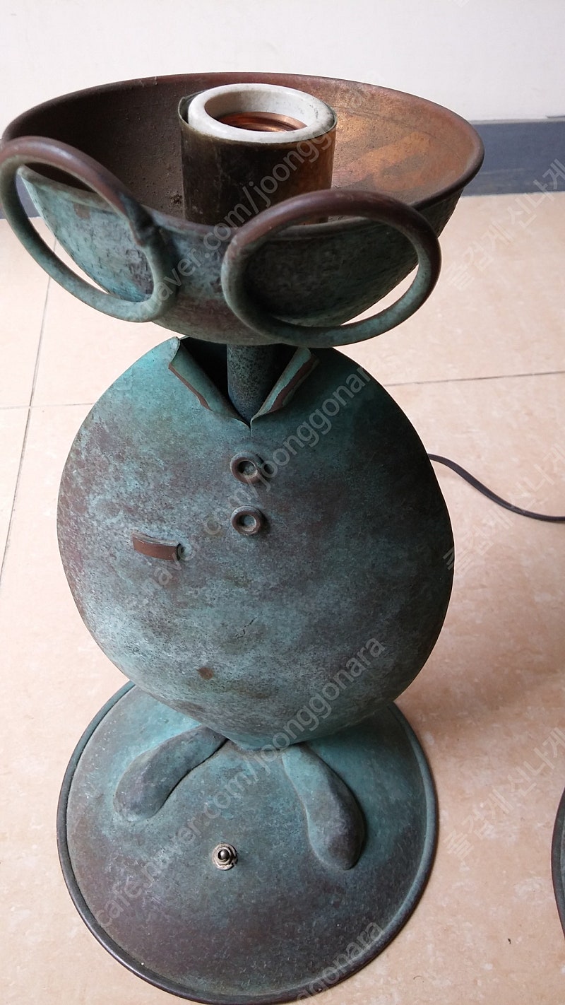 인테리어 청동(구리) 스텐드 엔틱 소품 장식품--1