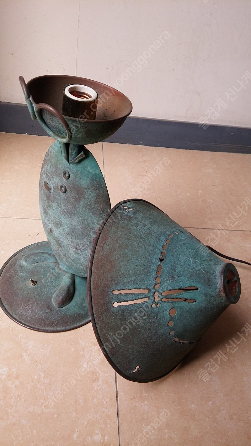 인테리어 청동(구리) 스텐드 엔틱 소품 장식품--2