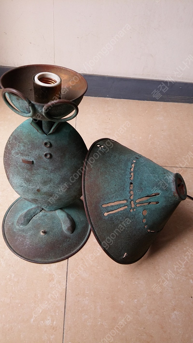 인테리어 청동(구리) 스텐드 엔틱 소품 장식품--4