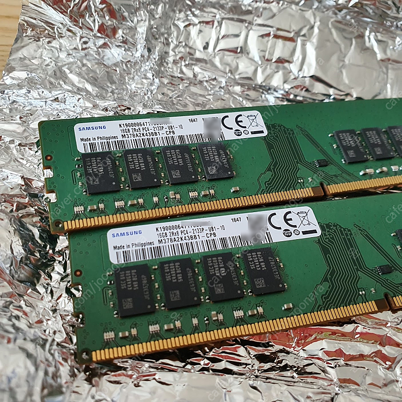 DDR4 16GB(2133P-UB-10) x 2 14만원[급처]