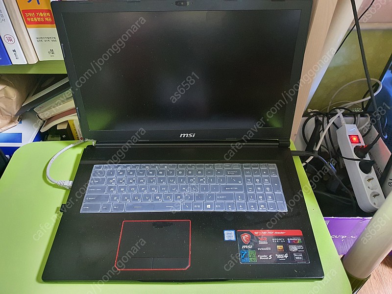 MSI 고사용 게이밍 노트북 GE73VR 7RF I7 7세대 GTX1070 RAM24기가