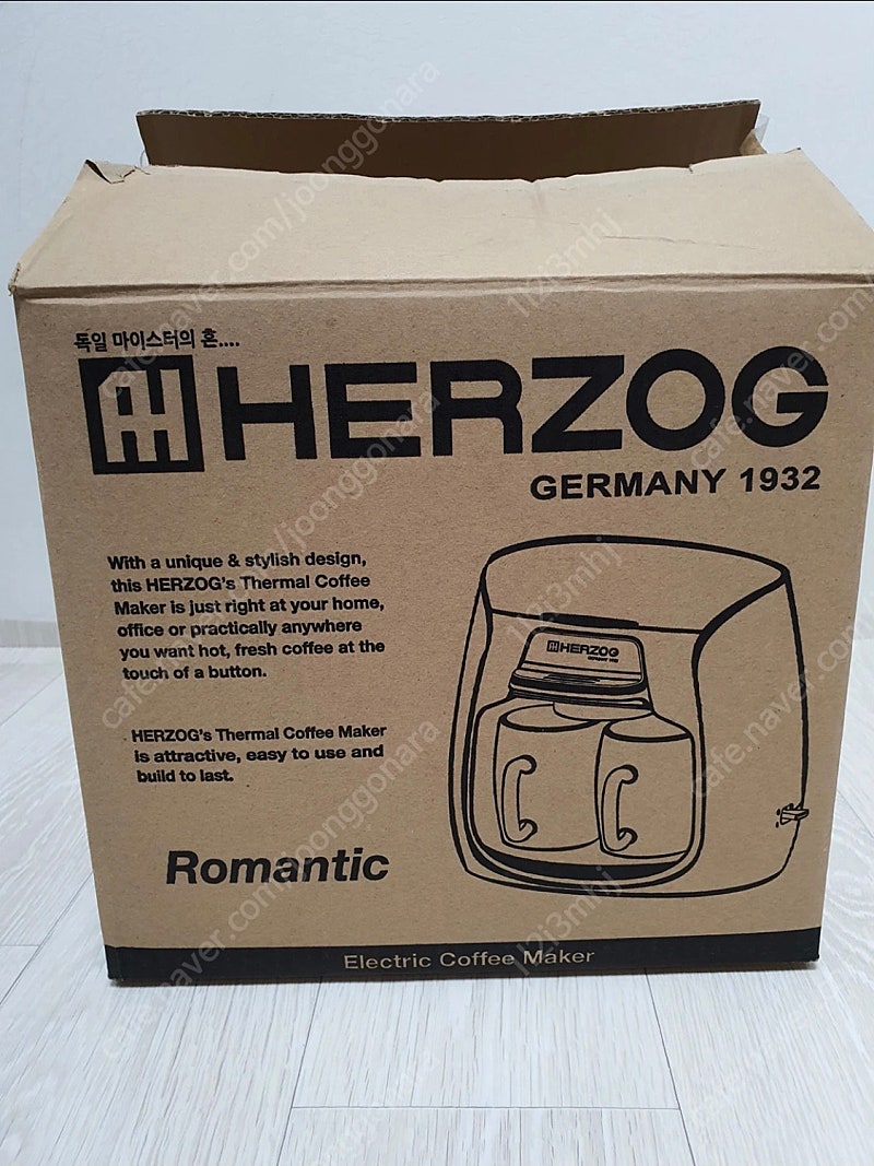 독일 헤르조그 듀얼 커피 메이커 (CM-316) 새상품 판매합니다.