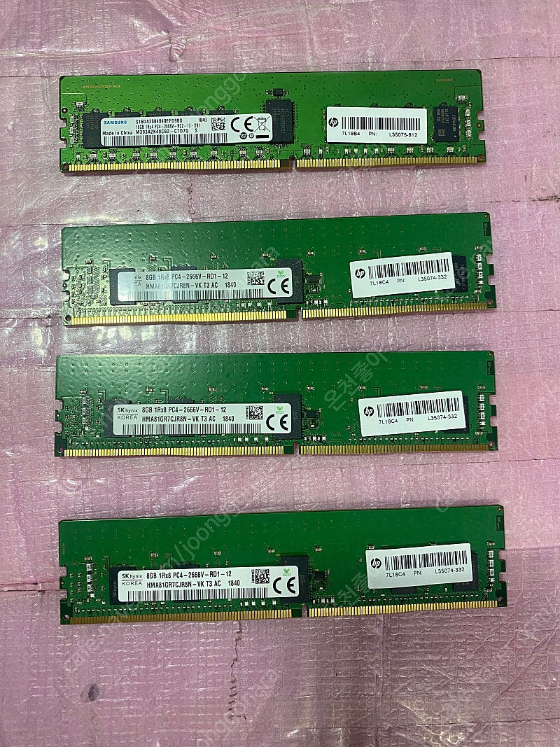 DDR4 8, 16G 서버램 판매합니다