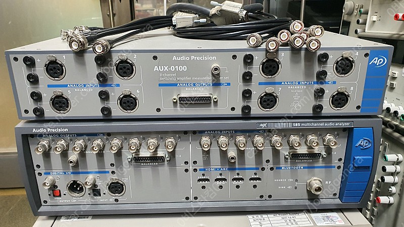 Audio Precision APX585 8 Channel Audio Analyzer , AUX-0100포함