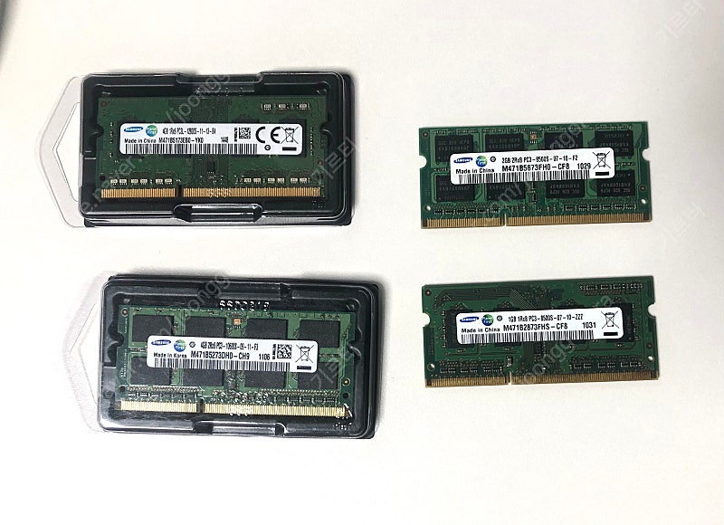 삼성 DDR3 노트북용 메모리 4G(2개) / 2G(1개),1G(1개)