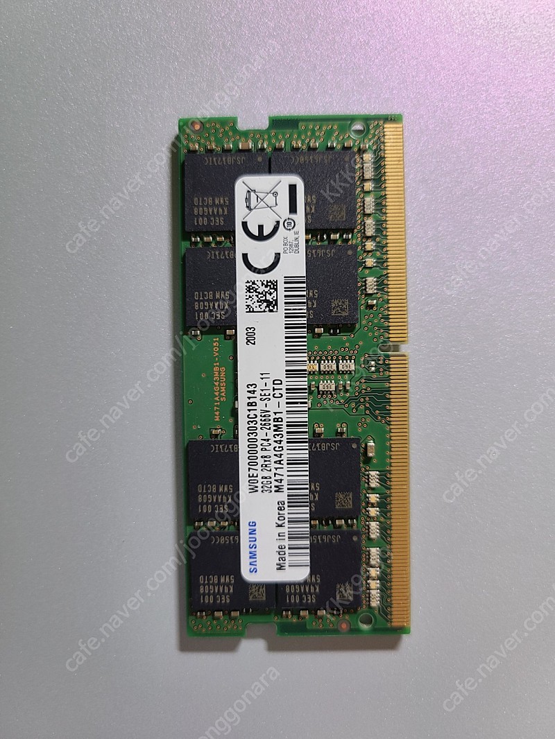 삼성전자 DDR4 32GB PC4-21300 노트북 저전력