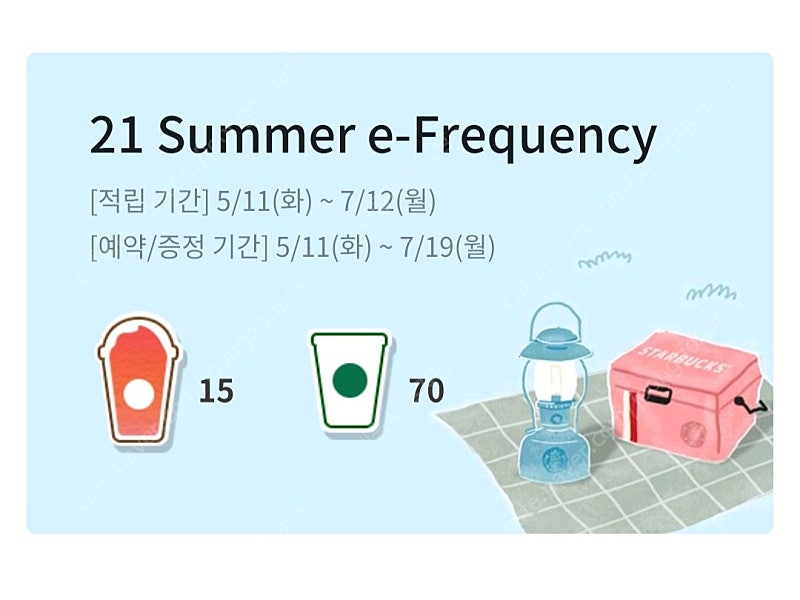 2021 스타벅스 프리퀸시 완성본 한판당 7만원 팝니다