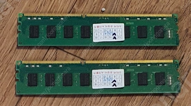 RAM 삼성 DDR3 8GB 2개 팝니다.