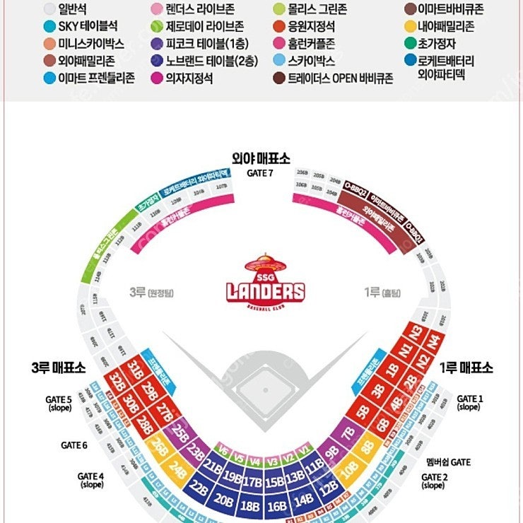 5월 16일(일요일) SSG랜더스 vs 두산베어스 1루 응원지정석 2연석 양도