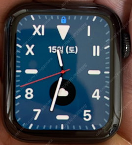 애플워치 5 블랙 40mm 스테인리스 밀레니즈루프 애플케어 플러스 Apple Watch Series 5 Stainless Steel 40mm