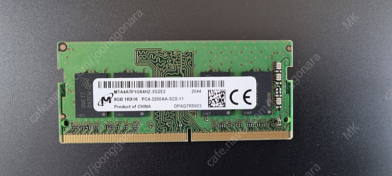 노트북용 RAM 신품 판매(8GB, PC4 25600, 3200MHz)