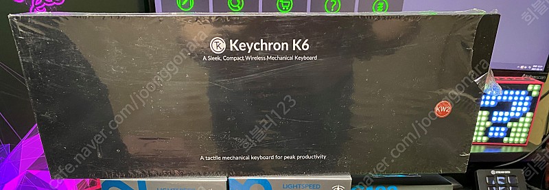 키크론 k6 알루미늄 rgb 퀵스왑 청축 새제품 미개봉 판매합니다 k4 k3 k2 k8 적축 체리 로지텍 커세어 레이저