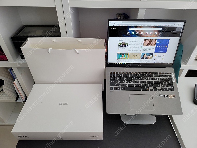LG그램(17)17Z90N-VA5BK 2월에구매한 초 SS급새상품한컴오피스2020평생무료 노트북 판매합니다.