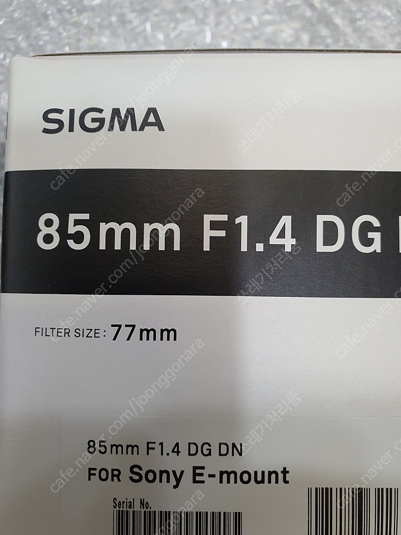 시그마 아트 85mm F1.4 DG DN 소니FE마운트 시그마 85.4 (시그마 아트팔식이) 미개봉, 새제품 판매합니다