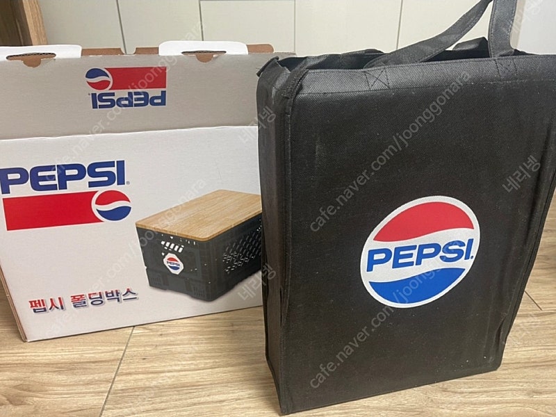 펩시 한정판 캠핑 폴딩박스 미개봉 새상품