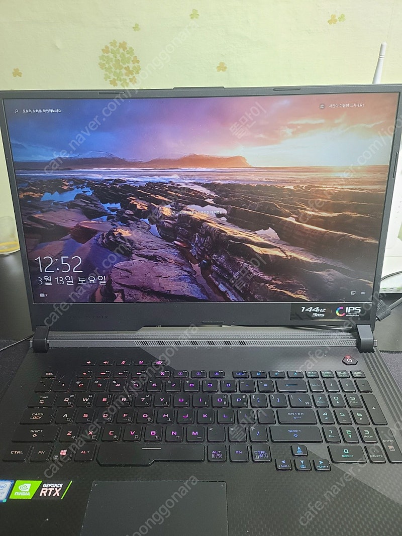 급처) Asus 17인치 I7-9750/32G/512/RTX2070 144Hz 고사양 노트북 판매합니다