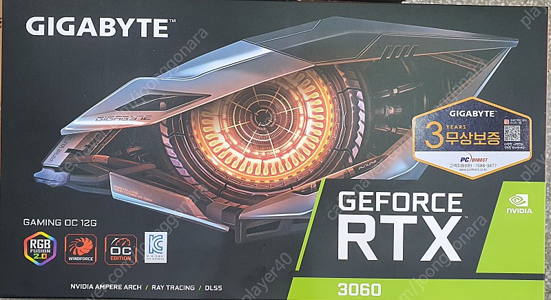 GIGABYTE 지포스 RTX 3060 Gaming OC D6 12GB 피씨디렉트