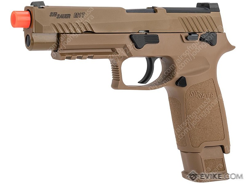 SIG Sauer ProForce P320 M17 MHS Airsoft GBB Pistol (Color: TAN / CO2)