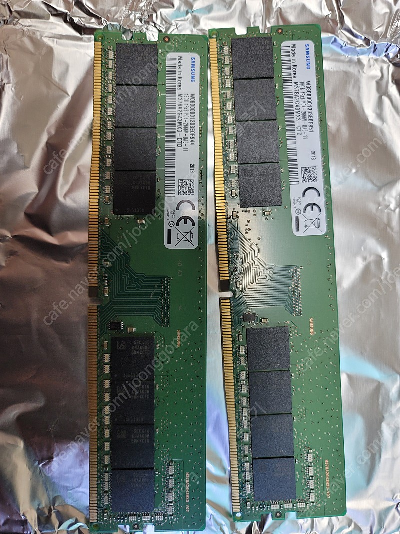 삼성 DDR4 16GB X 2