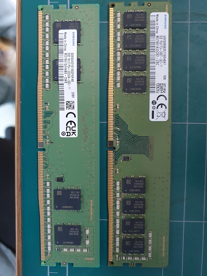 삼성Ram pc4 메모리 8gb 2개 판매합니다