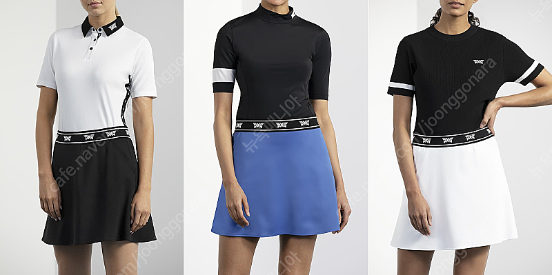 PXG 피엑스지 골프웨어 여성 LOGO TAPE SKIRT(블랙, 블루, 화이트)