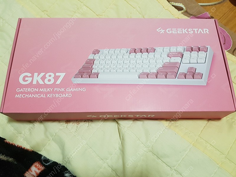 긱스타 GK87 밀키 핑크 게이트론 갈축