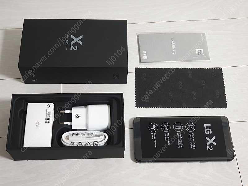 [급매_강남역7만]﻿스마트폰 S급 X2 ( LM-X220N ) 블랙 풀박스, 거의 새것, 선택약정 가능한 기계 팝니다.