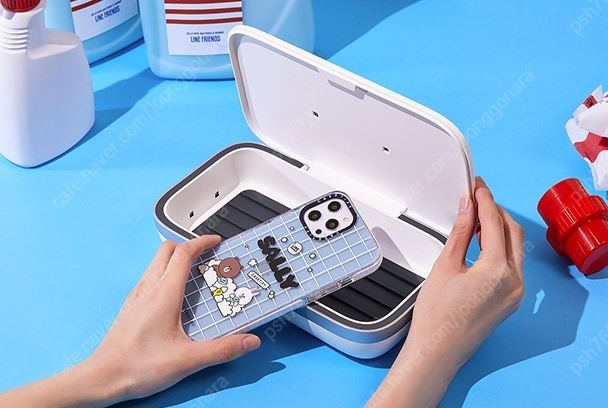 라인프렌즈 X CASETiFY Bubble Clean UV 스마트폰 살균기 판매 미개봉 새상품