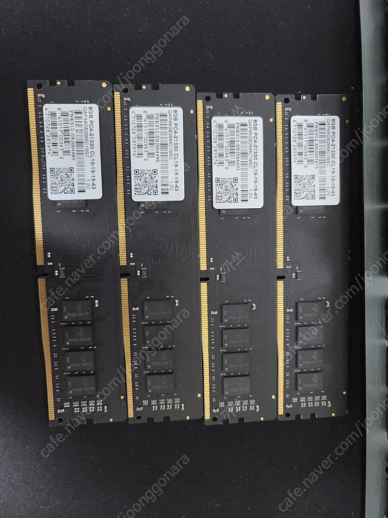 8GB RAM PC4-21330 4개 팝니다