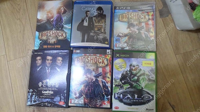 영화블루레이, 영화dvd, pc게임 바이오쇼크 인피니티,ps3바이오쇼크 인피니트미개봉 , xbox 헤일로 일괄판매합니다