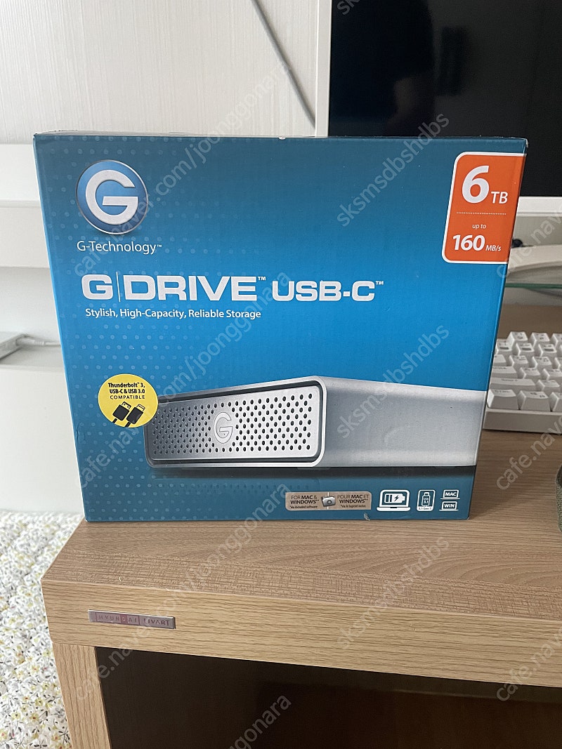 G Drive G-Technology 6TB USB-C 한번 사용한 거 판매 합니다~~