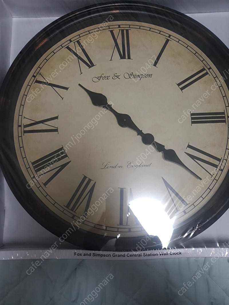 Fox and Simpson Grand Central Station Extra Large 50cm/20-Inch Wall Clock 폭스앤심슨 클래식 벽시계 익스트라라지 50cm