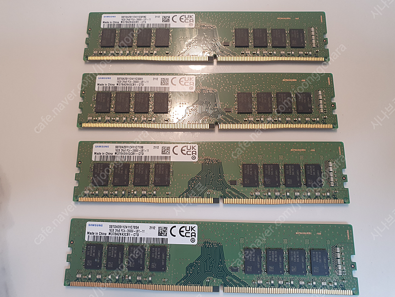 삼성 DDR4 PC4-21300 2666V 16GB 미사용신품 4개 30만