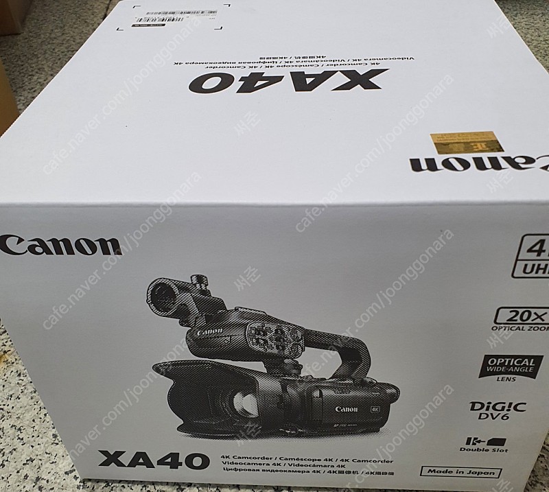[새상품]캐논캠코더 프로용 XA40 팝니다