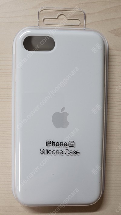 Apple 정품 실리콘 휴대폰 케이스 iPhone SE 화이트