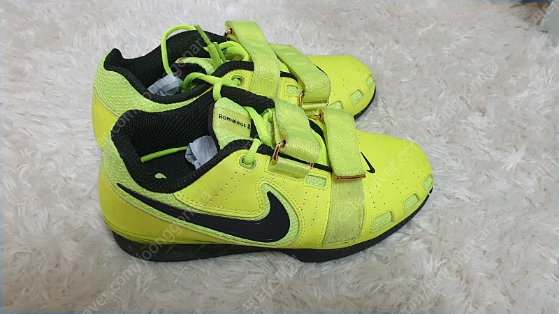 [275] 나이키 로말레오2 볼트 블랙 황금사이즈 판매 men's Nike Romaleos II PWR LFTNG-Sz 9.5 volt black