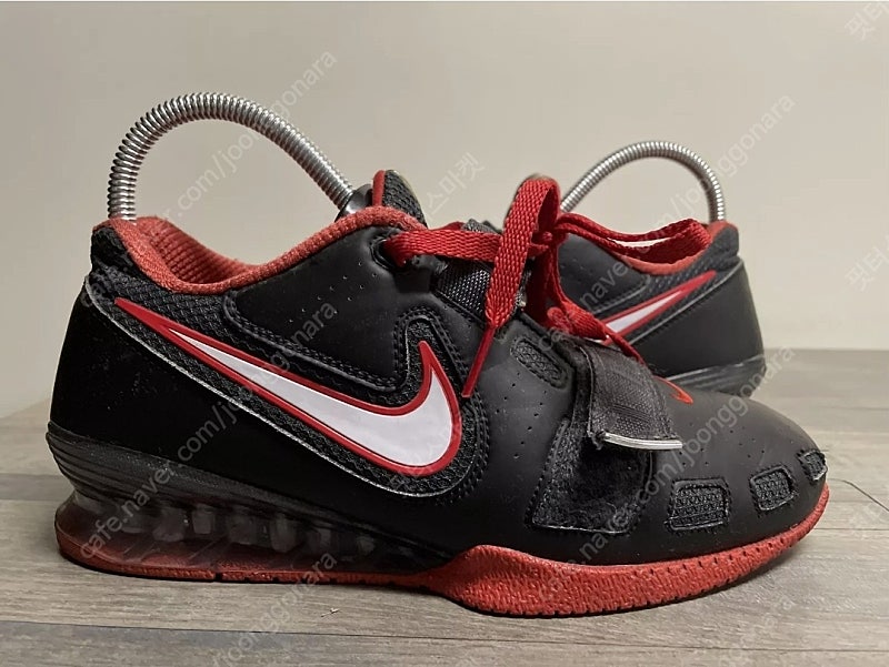 [250] 나이키 로말레오2 블랙 레드 검빨 새상품급중고 Nike Weightlifting Shoes Romaleos 2 black red 역도화 역도 크로스핏 파워리프팅