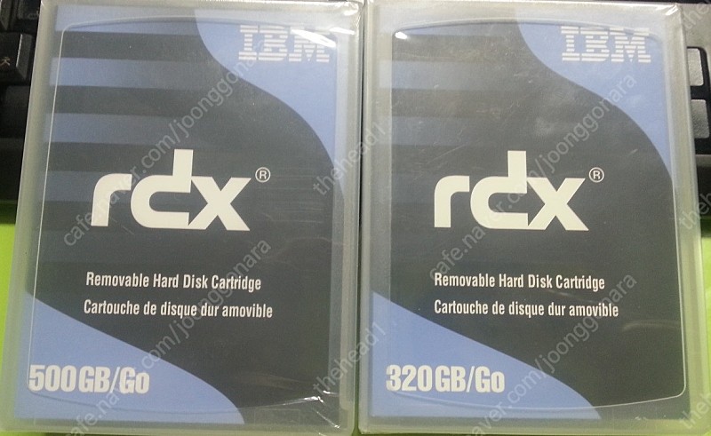 IBM rdx 이동식 하드 디스크 카트리지 500GB, 320GB
