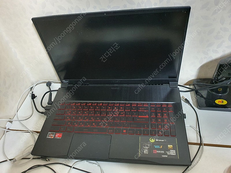 msi bravo17 라이젠4800h, 라데온 rx5500m 32gb 램, 512gb ssd, 1tb hdd